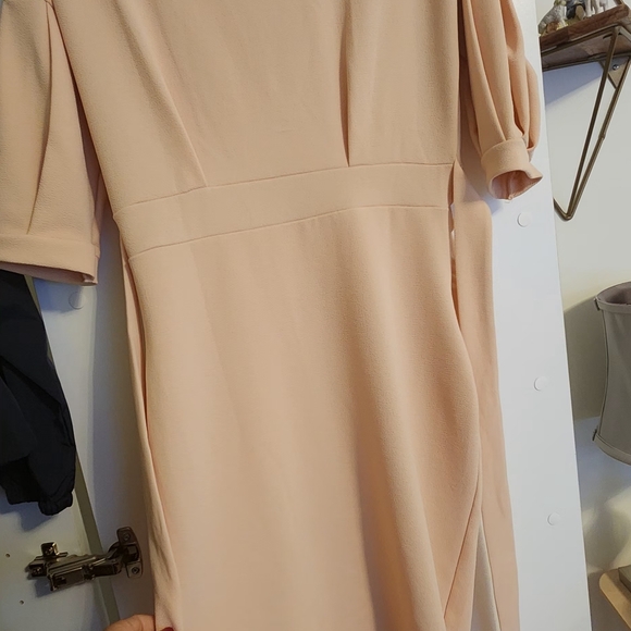 💞 Boohoo midi bodycon dress. Beautiful pale rose colour. - Picture 2 of 6